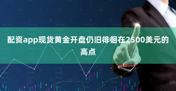 配资app现货黄金开盘仍旧徘徊在2500美元的高点